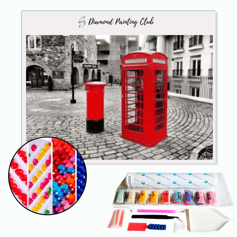 Diamond painting Telephone booth | Diamond-painting-club.us