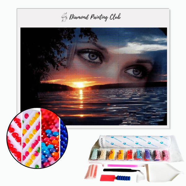 Diamond painting Lake Gaze | Diamond-painting-club.us