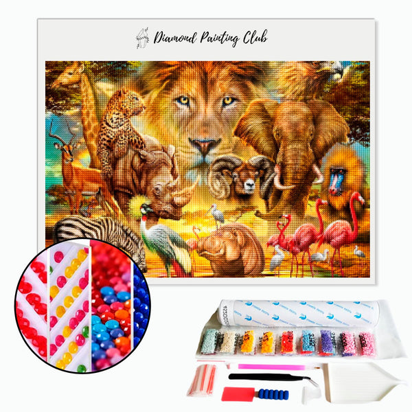 Diamond Painting Savannah Animals | Diamond-painting-club.us