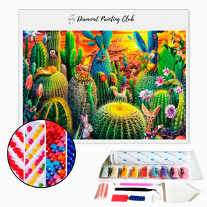 Diamond Painting Blooming Cactus Fields | Diamond-painting-club.us