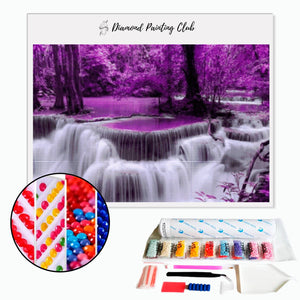 Diamond Painting Purple Waterfall | Diamond-painting-club.us