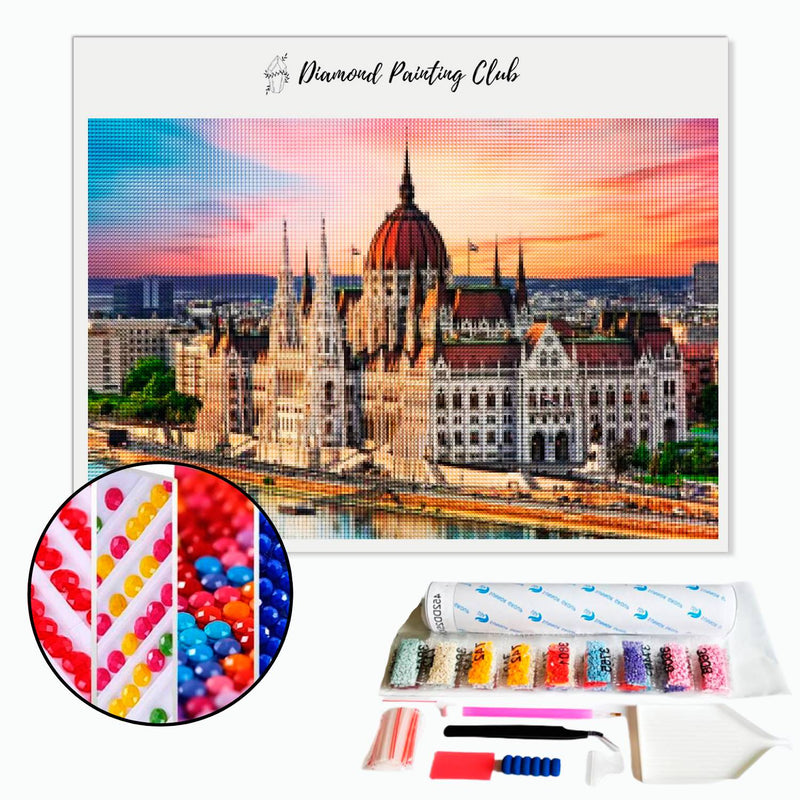 Diamond Painting Budapest Parliament | Diamond-painting-club.us