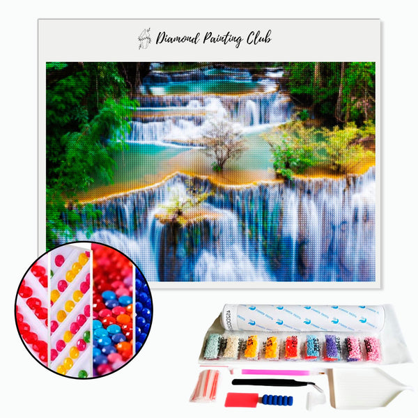 Diamond Painting Waterfall Cascade | Diamond-painting-club.us