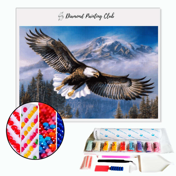 Diamond painting Eagle in the Mountain | Diamond-painting-club.us