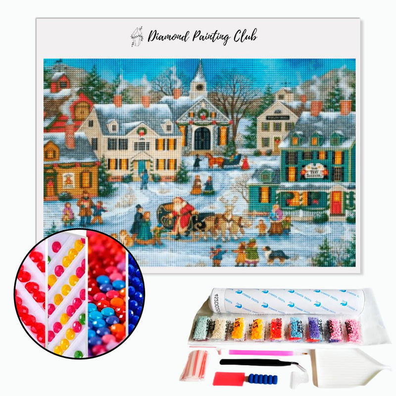 Diamond painting Christmas Village | Diamond-painting-club.us