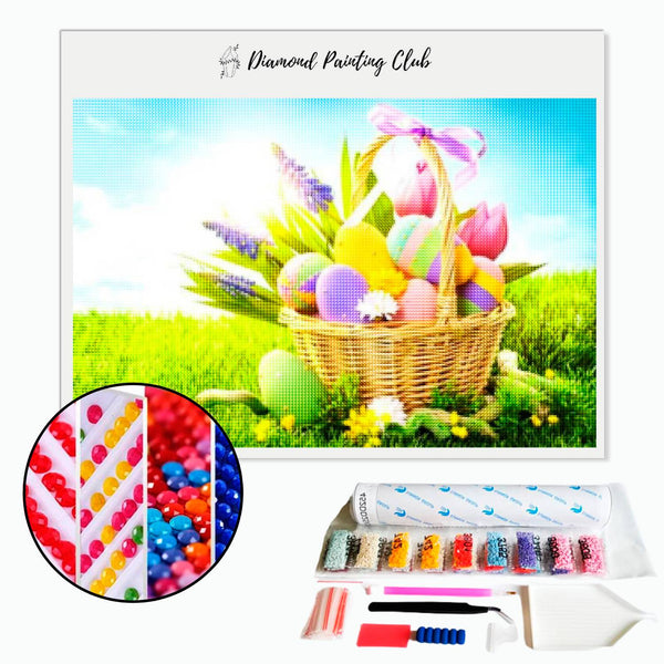 Diamond Painting Easter Egg Basket | Diamond-painting-club.us