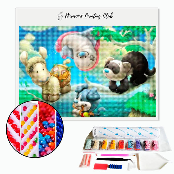 Diamond Painting Plush Animals | Diamond-painting-club.us