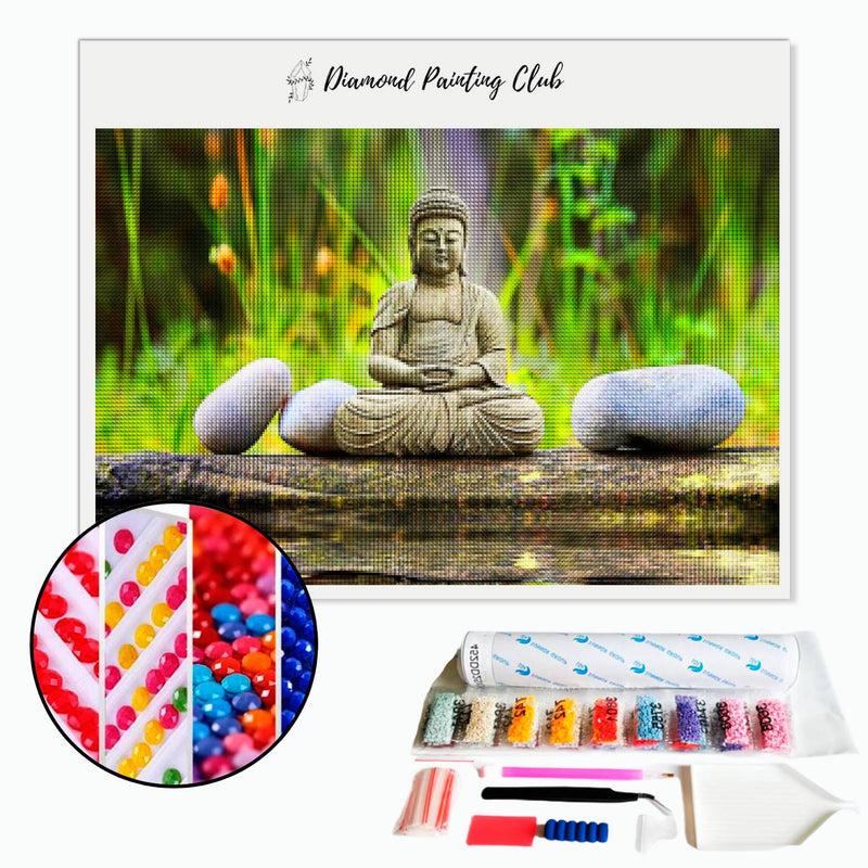 Diamond painting Buddha Meditation | Diamond-painting-club.us