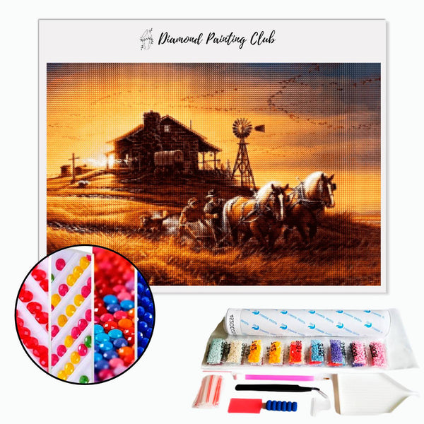 Diamond Painting Ranch & Horses | Diamond-painting-club.us