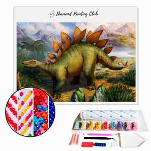 Diamond painting Stegosaurus | Diamond-painting-club.us