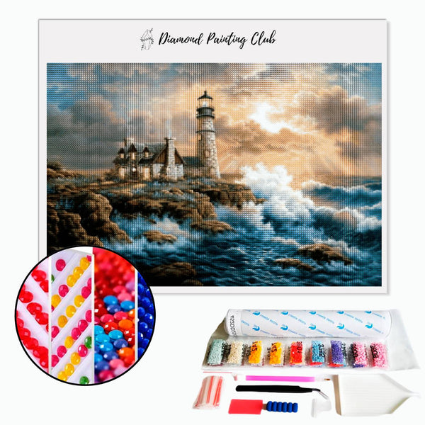 Diamond Painting Sea Lighthouse | Diamond-painting-club.us