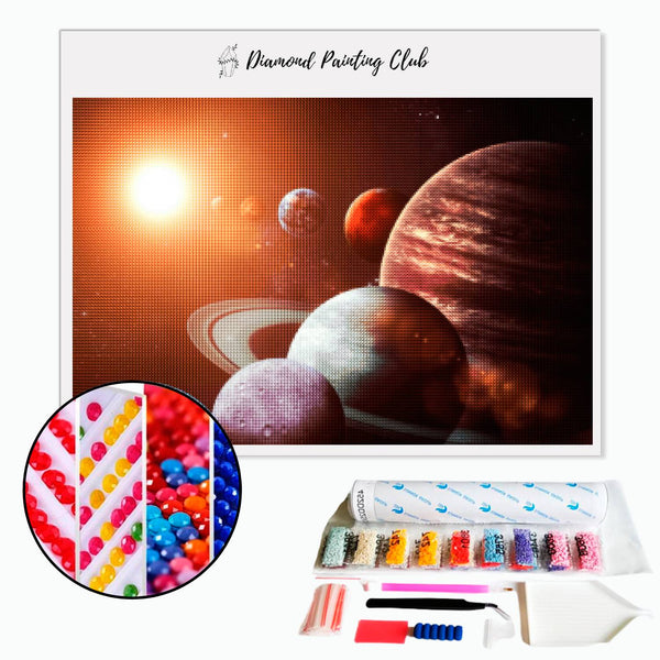 Diamond Painting Solar System | Diamond-painting-club.us