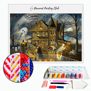 Diamond Painting Haunted House | Diamond-painting-club.us