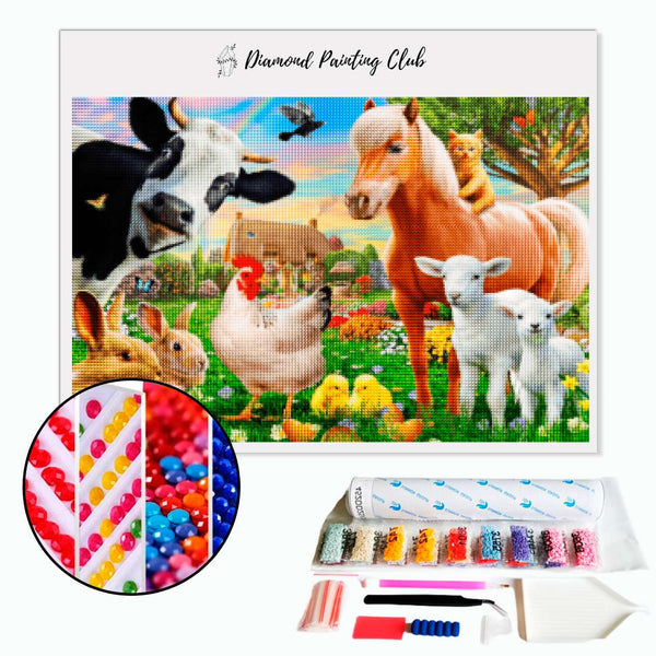 Diamond painting Farm animals | Diamond-painting-club.us
