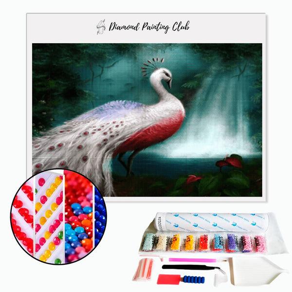Diamond Painting Albino Peacock | Diamond-painting-club.us