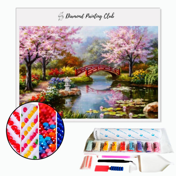 Diamond painting Japanese Garden | Diamond-painting-club.us