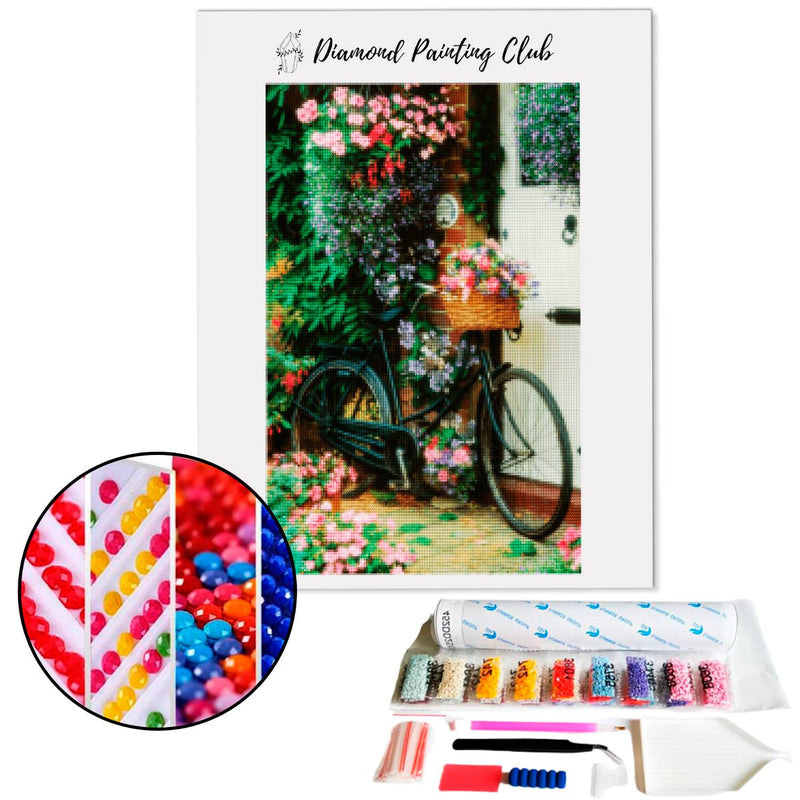 Diamond painting Bike & Garden | Diamond-painting-club.us