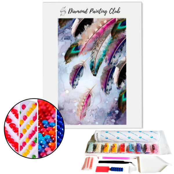 Diamond Painting Sparkling Feather | Diamond-painting-club.us