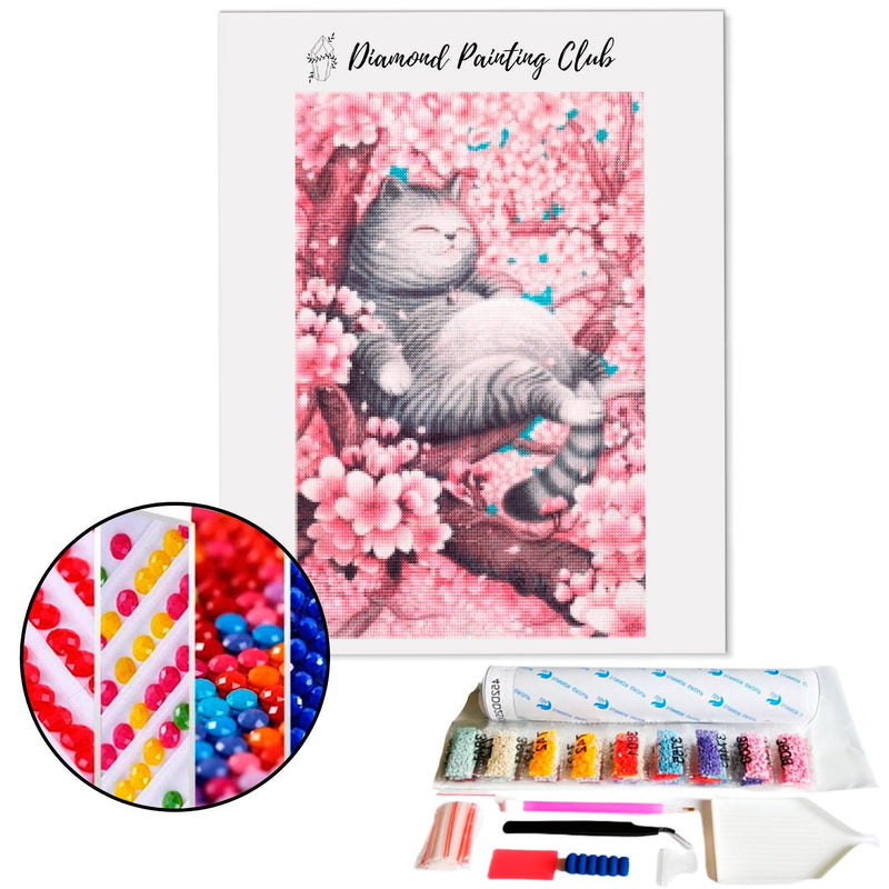 Diamond Painting Japanese Sakura Chat (Diamond Painting Japanese Sakura Cat) | Diamond-painting-club.us