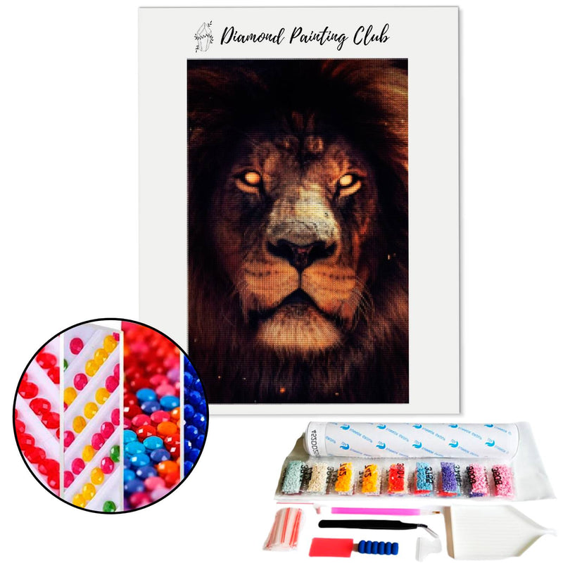 Diamond Painting Lion's Fury | Diamond-painting-club.us