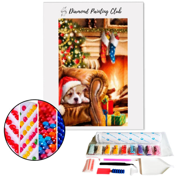 Diamond Painting Christmas Dog | Diamond-painting-club.us