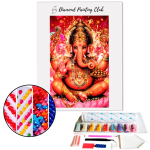 Diamond painting Red Ganesh | Diamond-painting-club.us