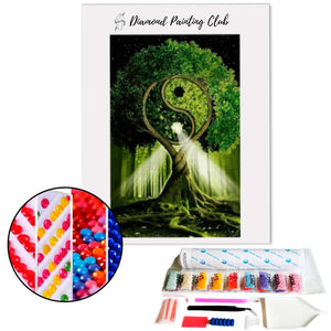 Diamond painting Yin and Yang Tree | Diamond-painting-club.us