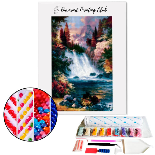 Diamond painting Flowering Waterfall | Diamond-painting-club.us