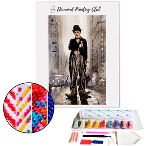 Diamond Painting Charlie Chaplin | Diamond-painting-club.us