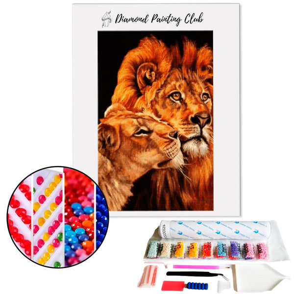 Diamond Painting Lion & Lioness. | Diamond-painting-club.us