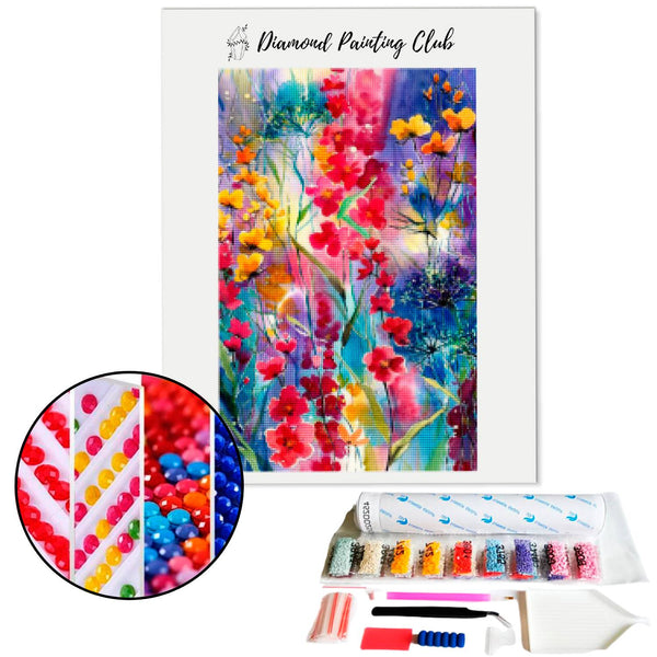 Diamond Painting Abstract Flower Field | Diamond-painting-club.us