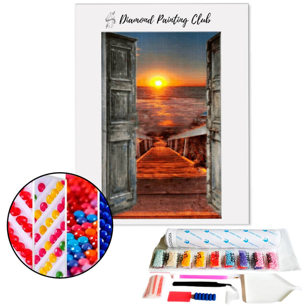 Diamond Painting Sunset Gate | Diamond-painting-club.us