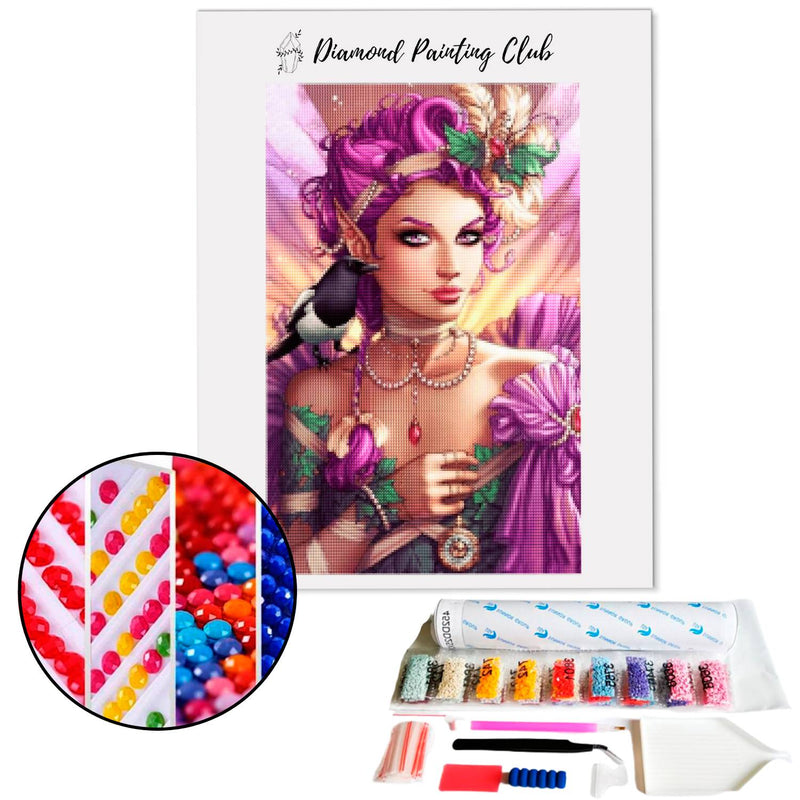 Diamond painting Fairy Elf Violet | Diamond-painting-club.us