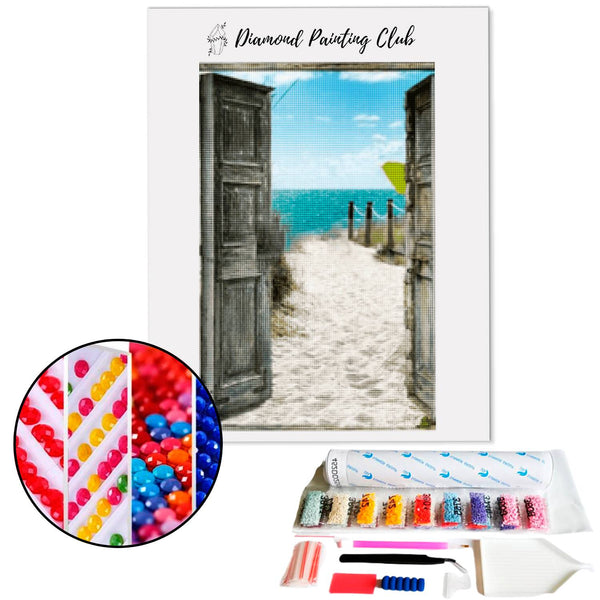 Diamond painting Door to the Beach | Diamond-painting-club.us