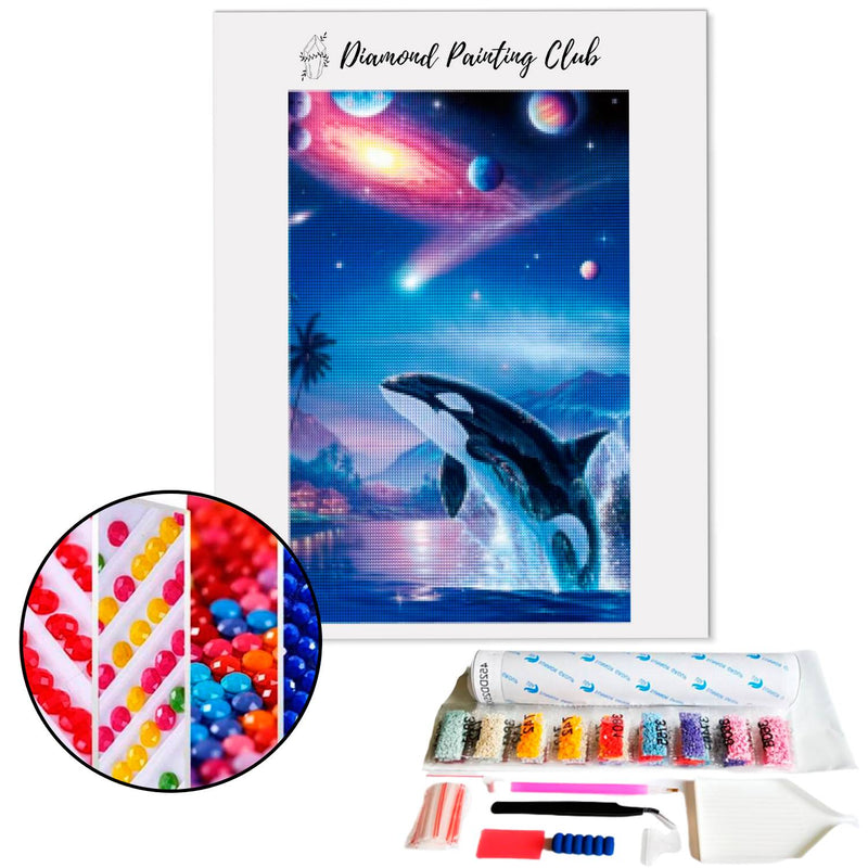 Diamond Painting Orca and Galaxy | Diamond-painting-club.us