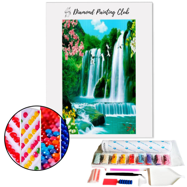 Diamond Painting Paradise Waterfall | Diamond-painting-club.us