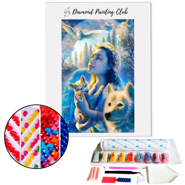 Diamond painting Mother Nature and her animals | Diamond-painting-club.us