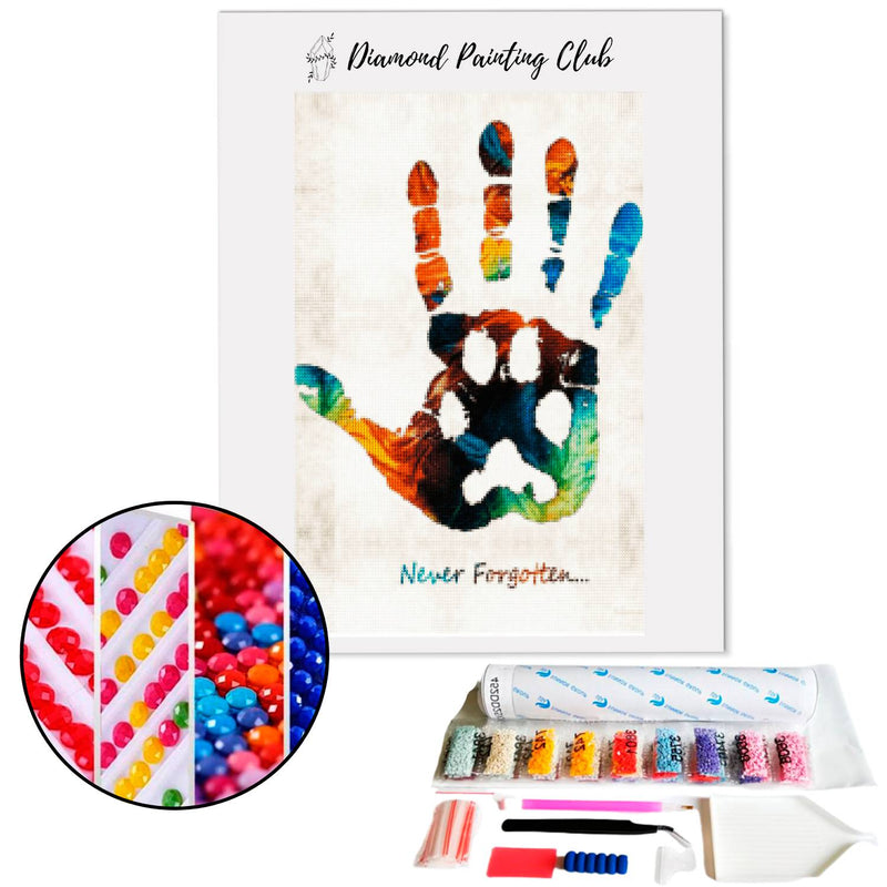 Diamond Painting Man & Dog Never Forgotten | Diamond-painting-club.us