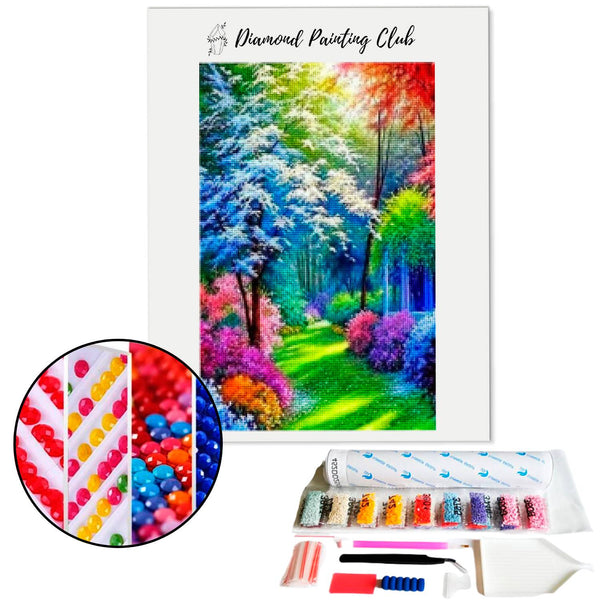 Diamond Painting Multicolor Forest | Diamond-painting-club.us