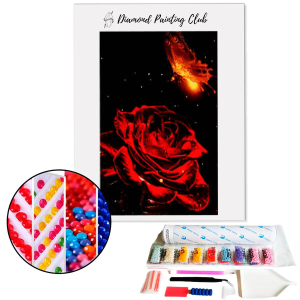 Diamond Painting Rose & Phoenix Butterflies | Diamond-painting-club.us