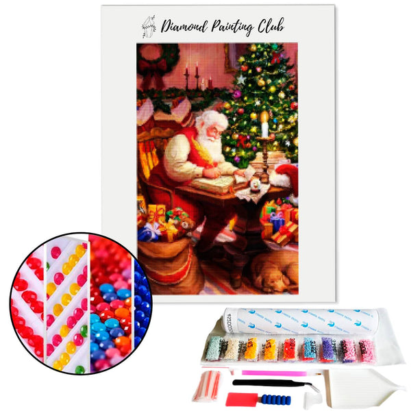 Diamond Painting Santa Claus List | Diamond-painting-club.us