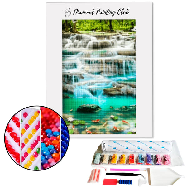 Diamond painting Multi Waterfall | Diamond-painting-club.us