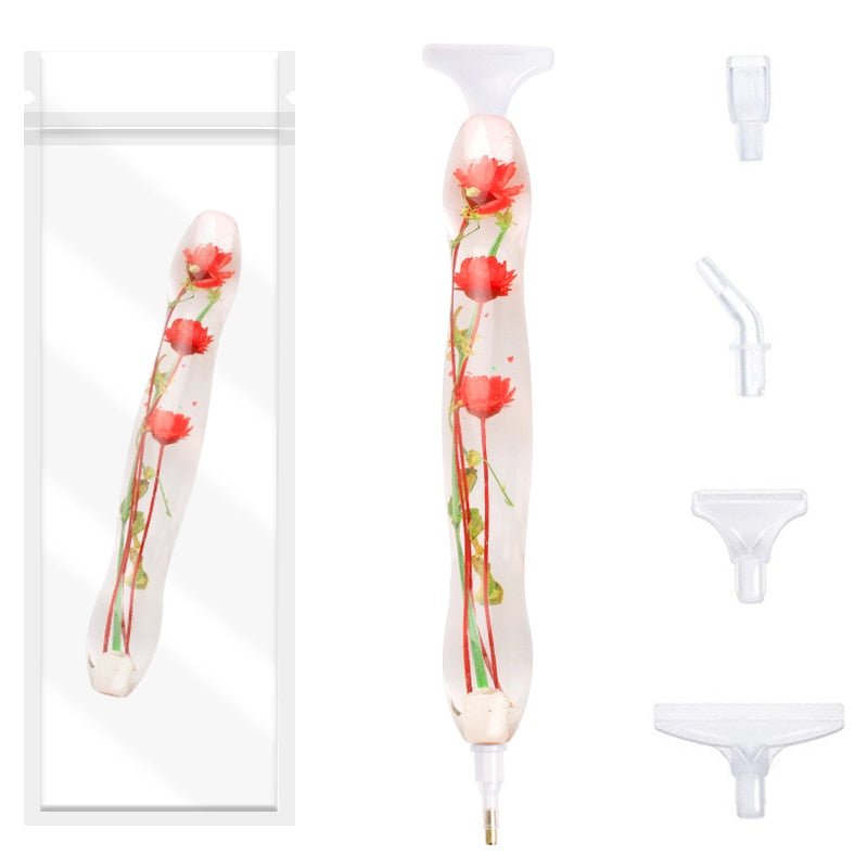 Floral Transparent Diamond Painting Pen | Diamond-painting-club.us