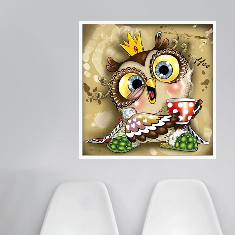 Diamond painting Crazy Owl | Diamond-painting-club.us